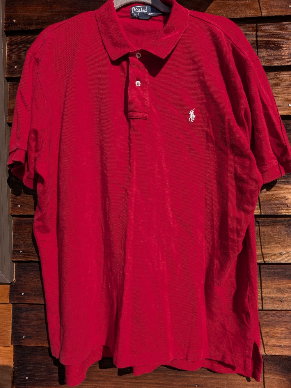 Polo Ralph Lauren Red Short-Sleeve Classic Polo with White Pony XL Preppy